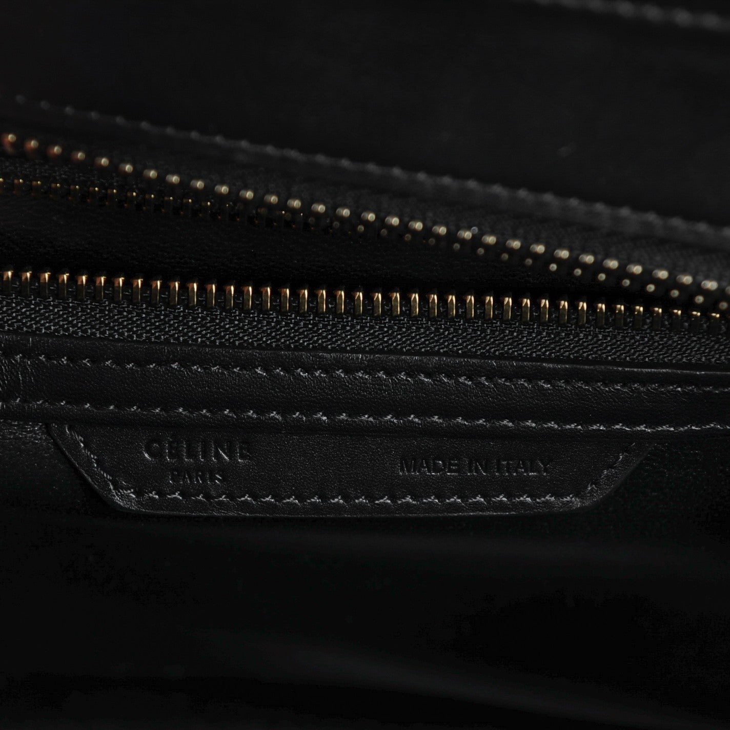 Celine Bullhide Calfskin Micro Bi-Color Luggage Black White 7 of 8