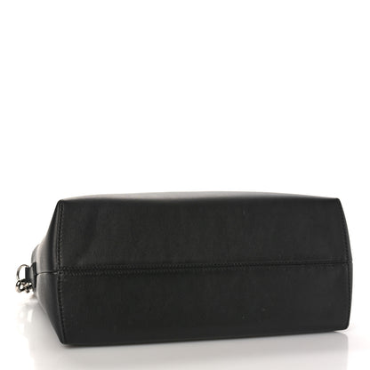 Fendi Vitello Dolce Scalloped Pearl Studded Medium By The Way Boston Bag Black 4 of 8
