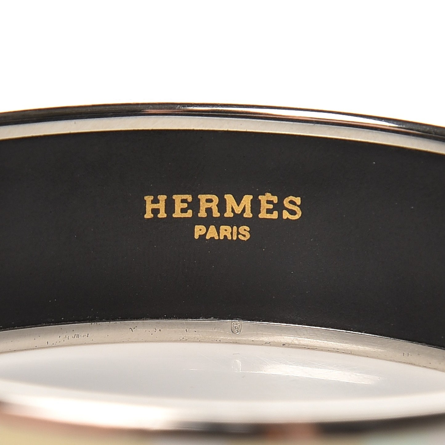 Enamel Printed Capitales Wide Bracelet 65