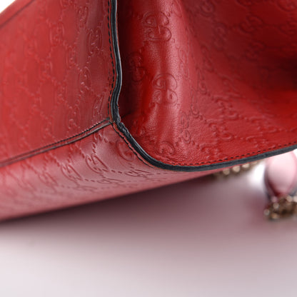 Gucci Guccissima Large Emily Chain Shoulder Bag Red 20 of 20