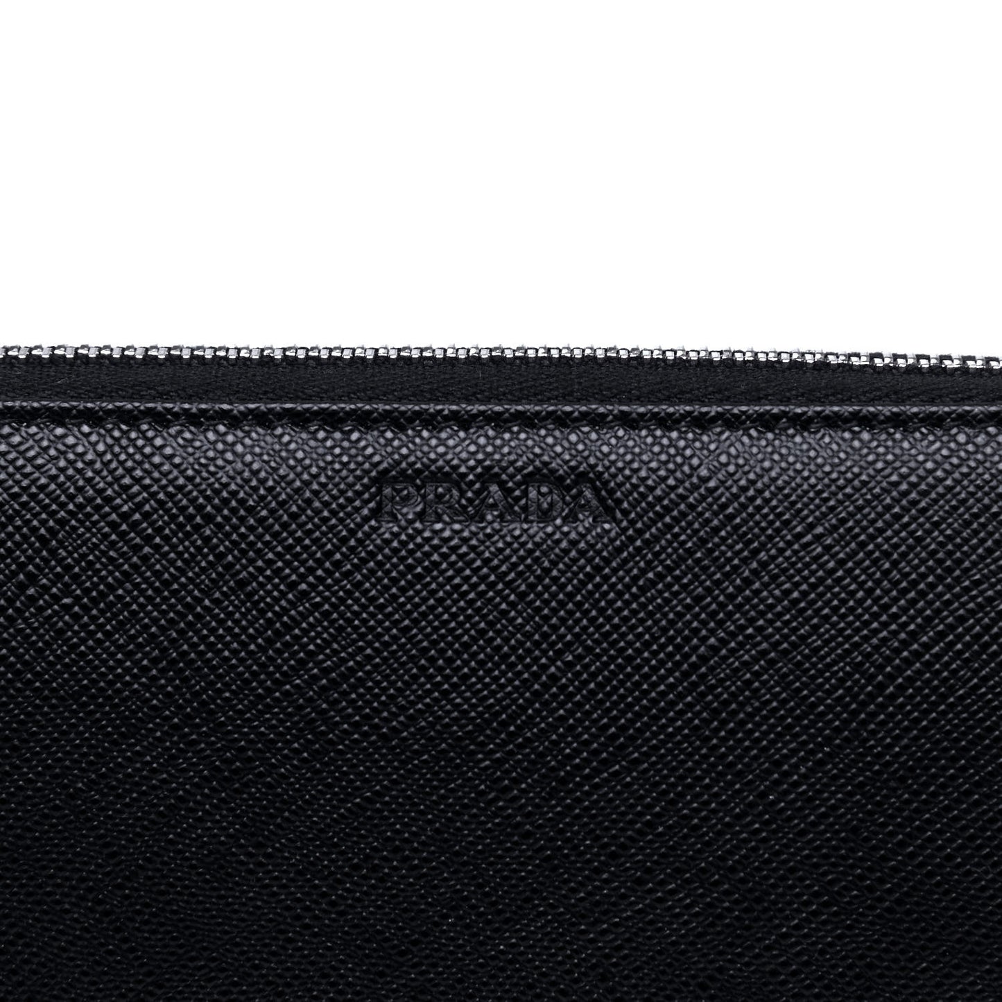 Saffiano Zip Around Wallet Black