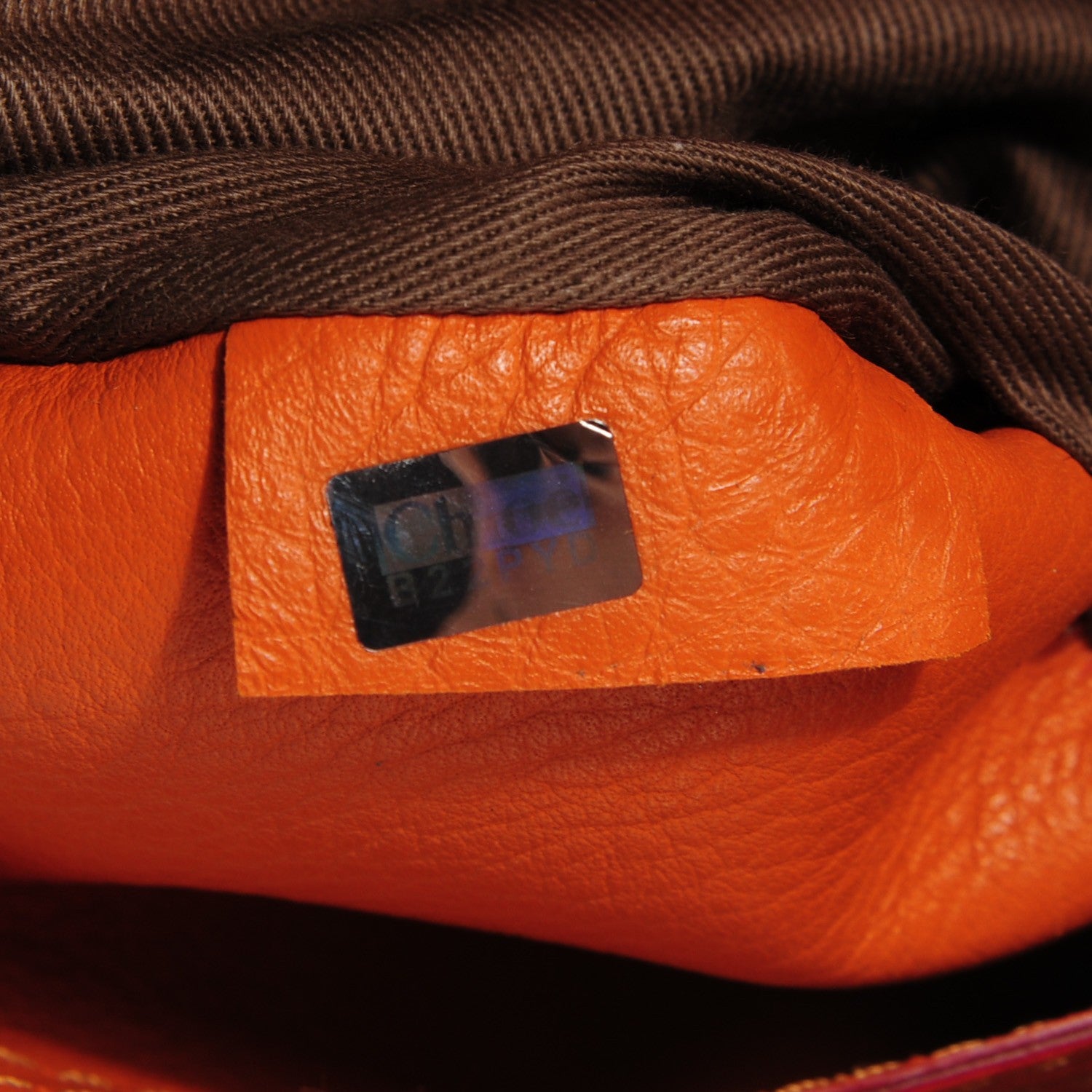 Chloe Grained Calfskin Medium Marcie Saddle Bag Orange 9 of 10