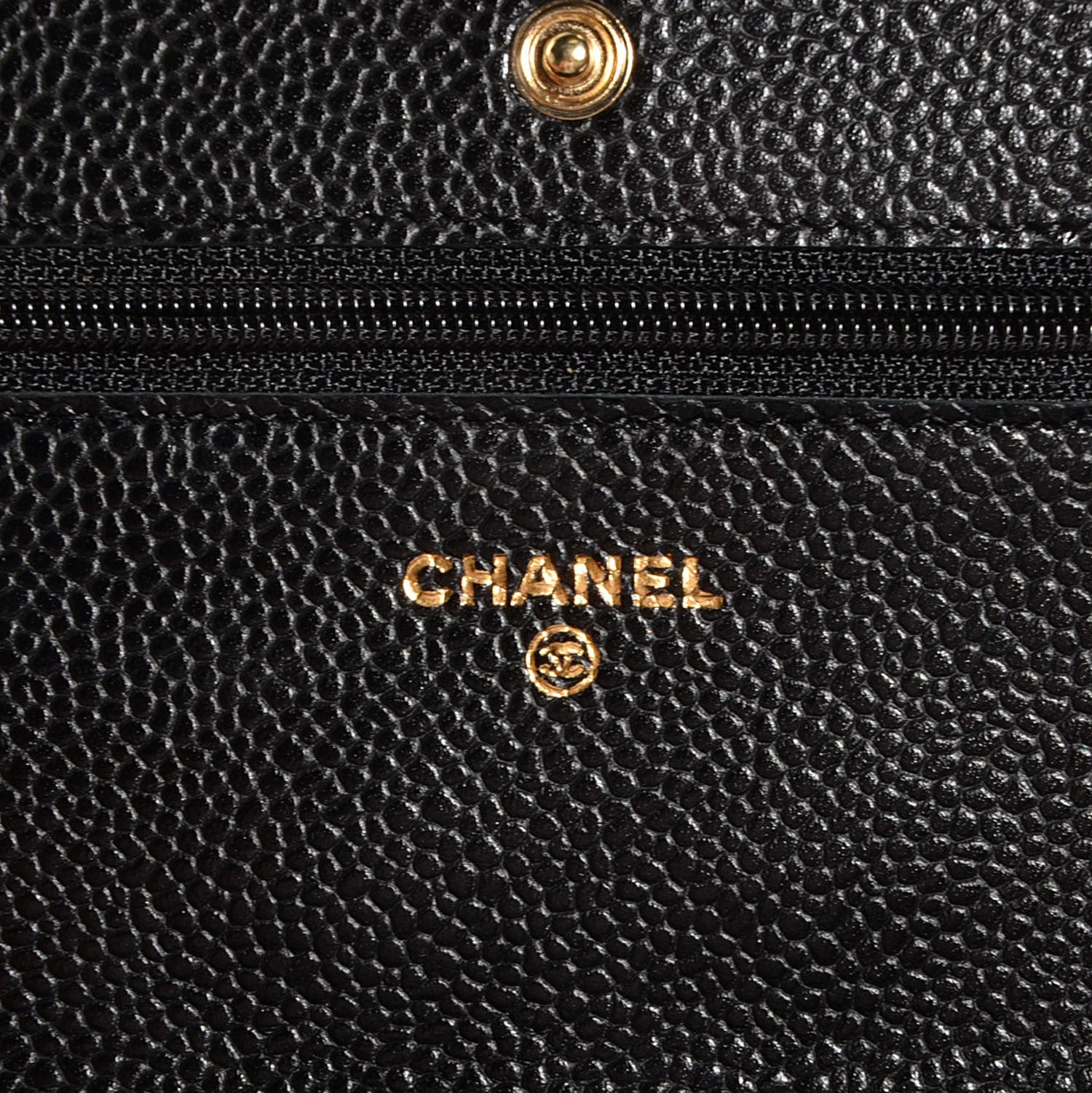 Chanel Caviar Quilted Wallet On Chain WOC Black 6 of 8