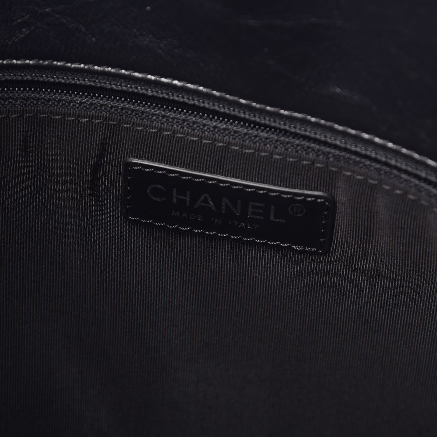 Chanel Metallic Crackled Calfskin Quilted Medium Big Bang Hobo Black 6 of 11