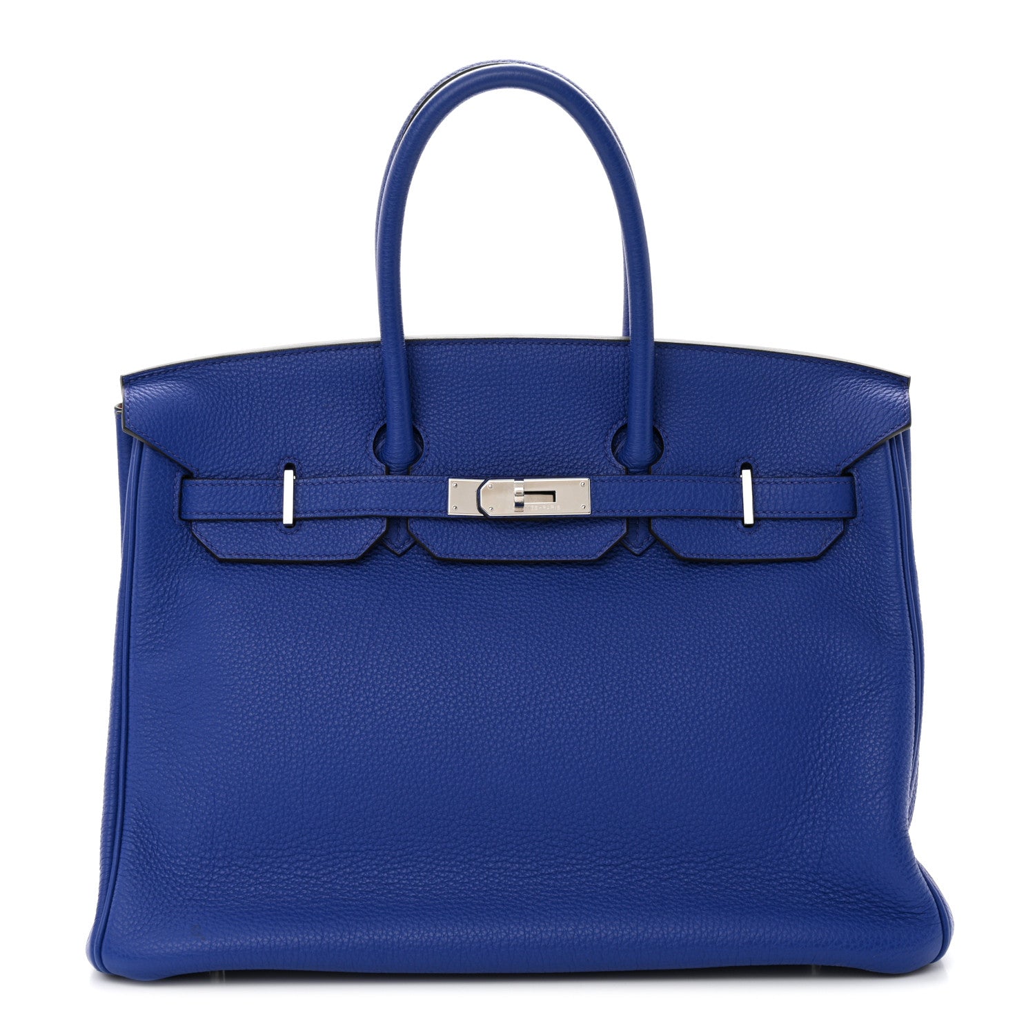 Hermes Togo Horseshoe Birkin 35 Bleu Electrique Magnolia 1 of 10