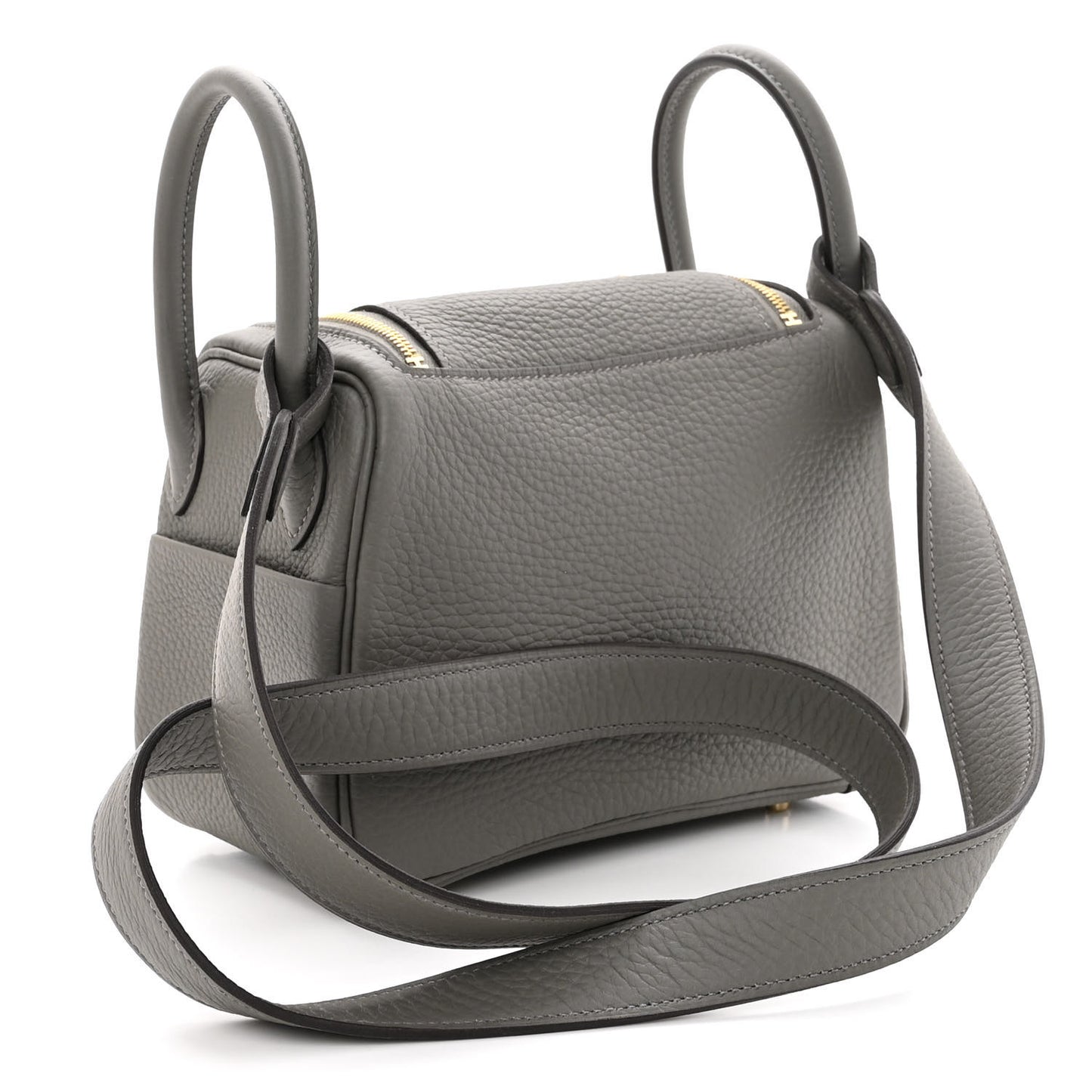 Taurillon Clemence Mini Lindy 20 Gris Meyer