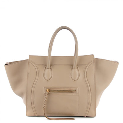 Celine Supple Calfskin Medium Phantom Luggage Beige 1 of 7