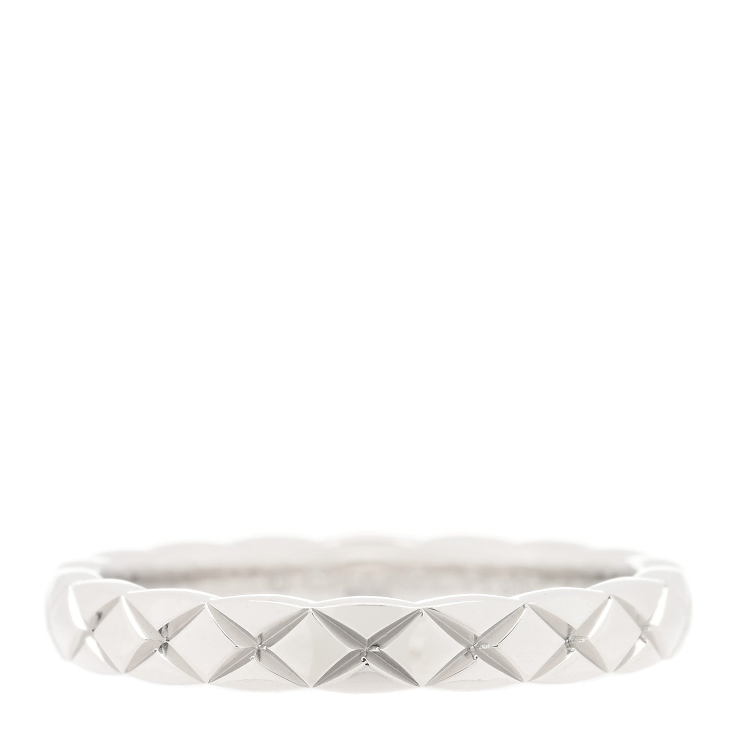 Platinum Mini Coco Crush Ring 49 4.75
