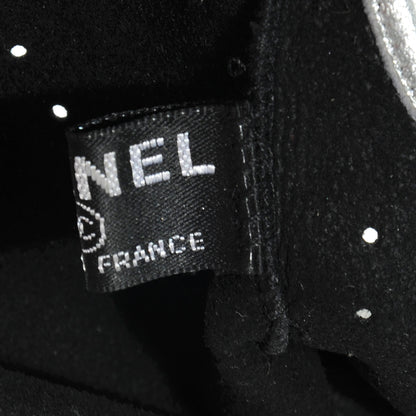 Chanel Lambskin Fingerless CC Gloves Black 7 5 of 5