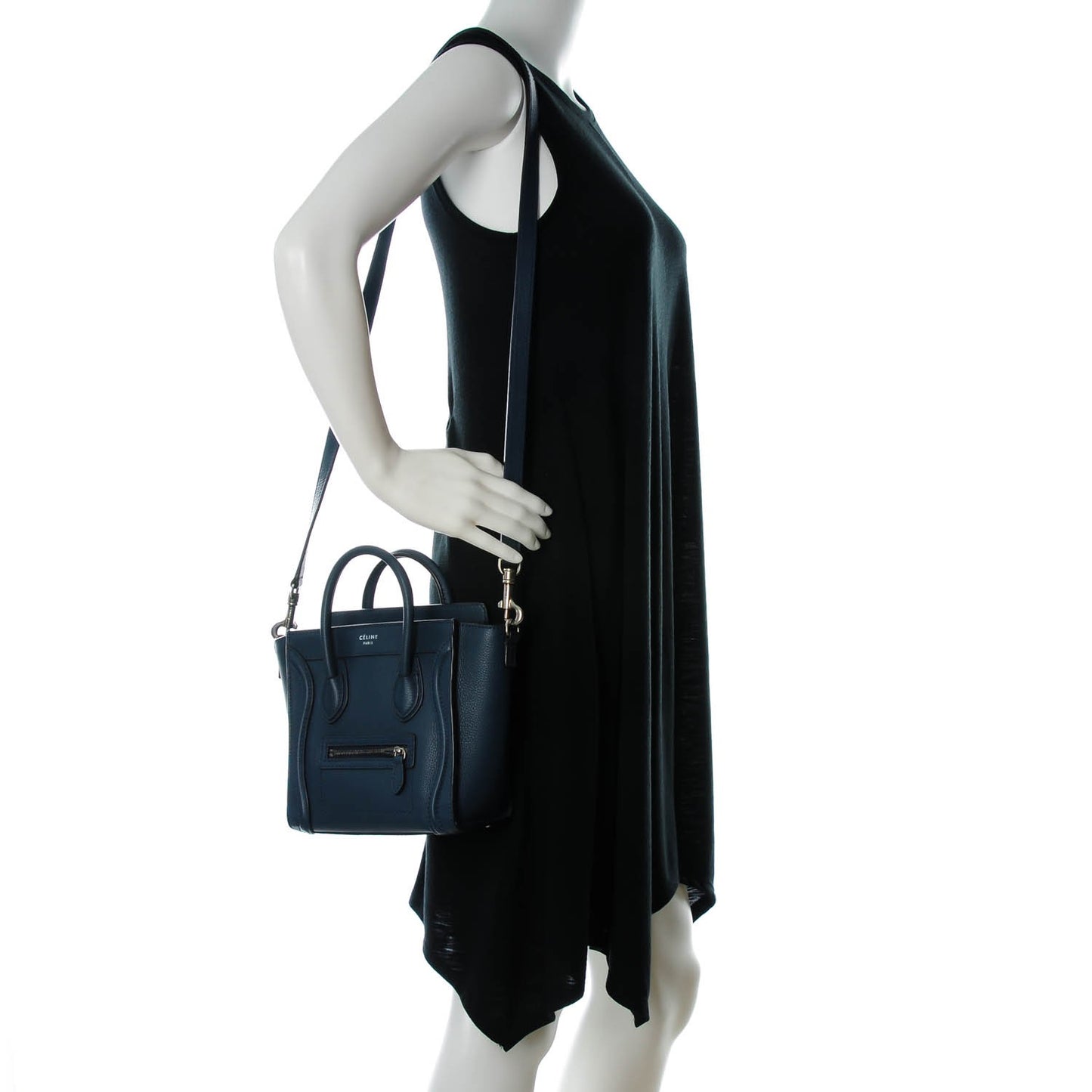 Drummed Calfskin Nano Luggage Orage