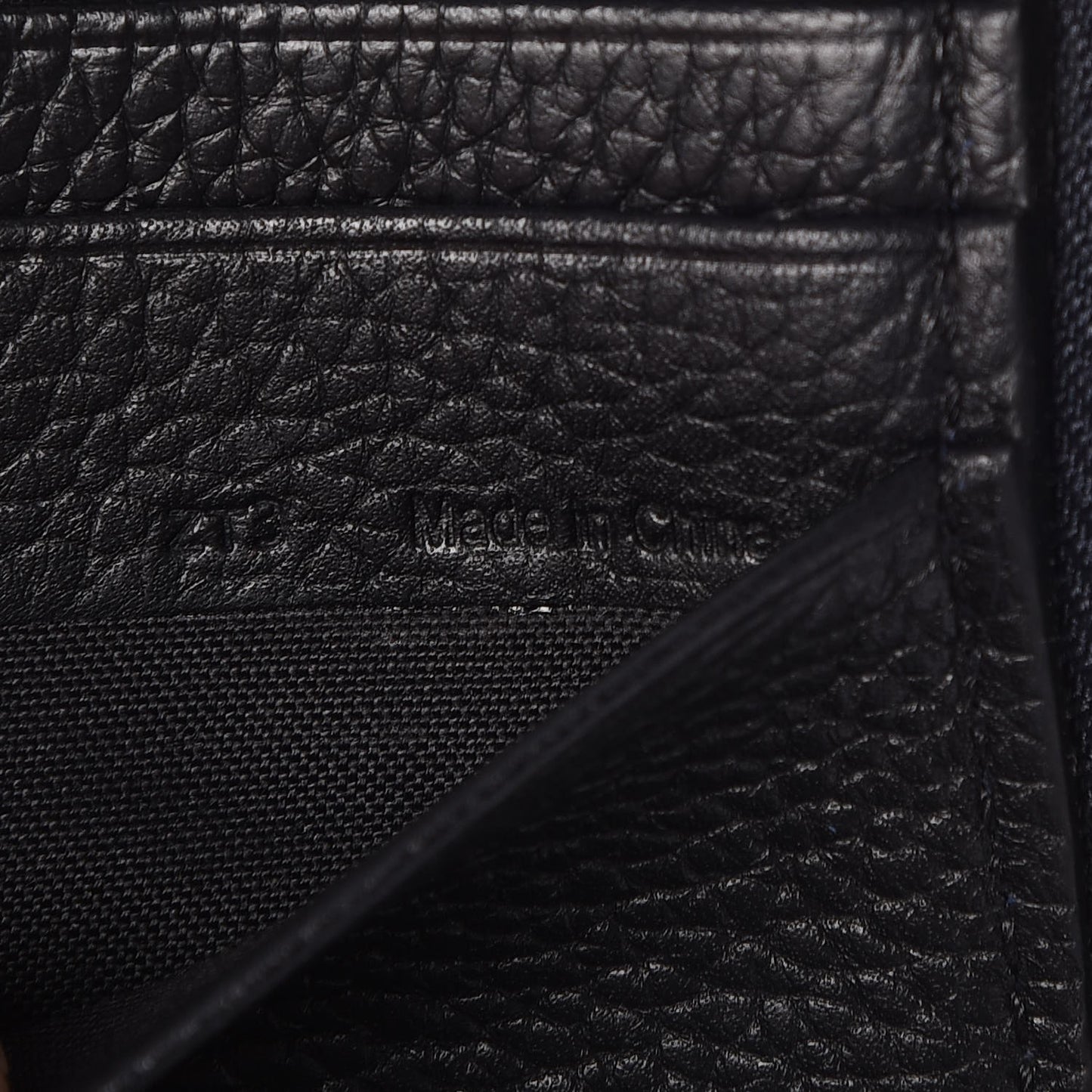 Silky Calf Zip Around Coat Wallet Midnight Black