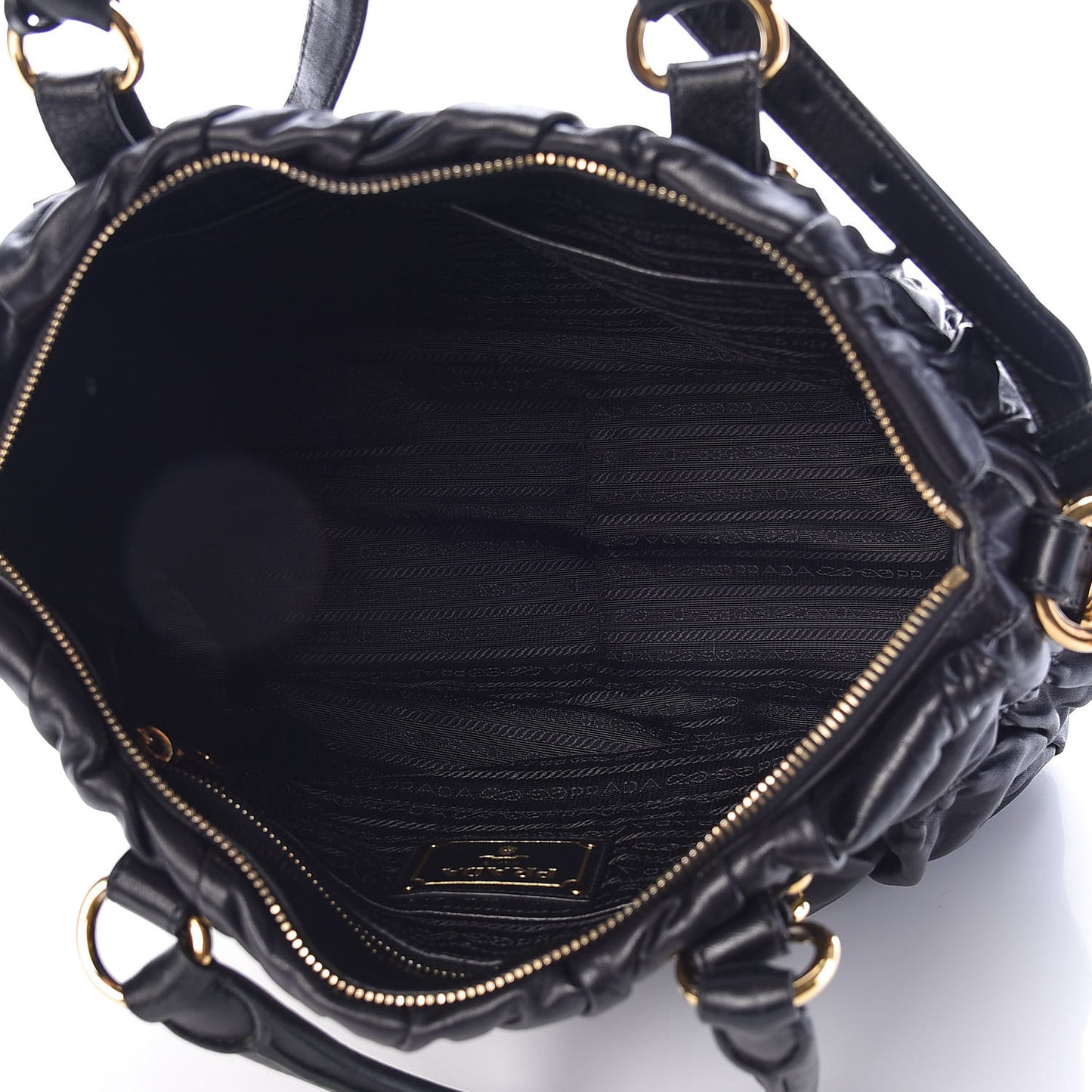 Nappa Gaufre Tote Black