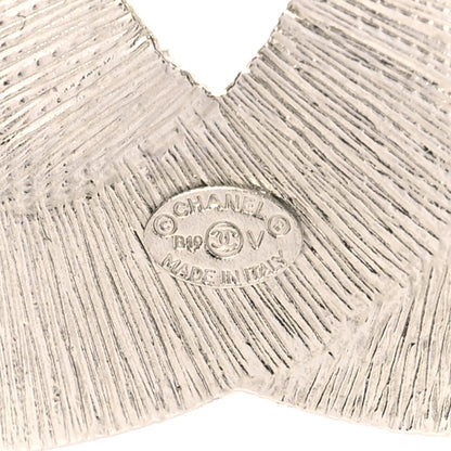 Chanel Baguette Crystal CC Brooch Silver 3 of 4