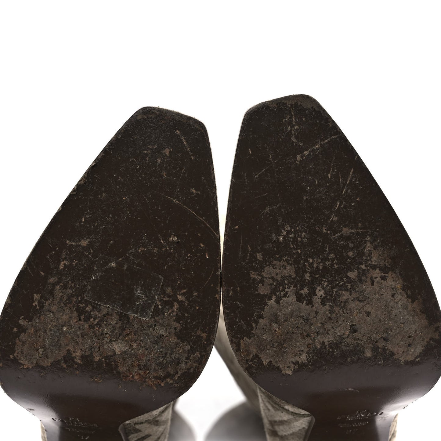 Chenille Jacquard FF 110mm Knee Boots 37 Tortora Nuvola