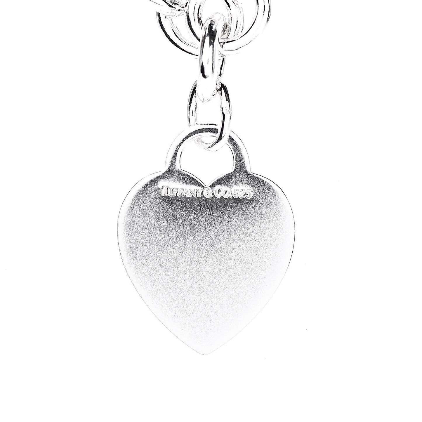 Sterling Silver Heart Tag Necklace