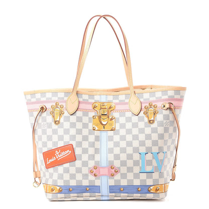 Louis Vuitton Damier Azur Summer Trunks Neo Neverfull MM 1 of 8