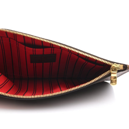 Louis Vuitton Damier Ebene Neverfull MM GM Pochette 5 of 7