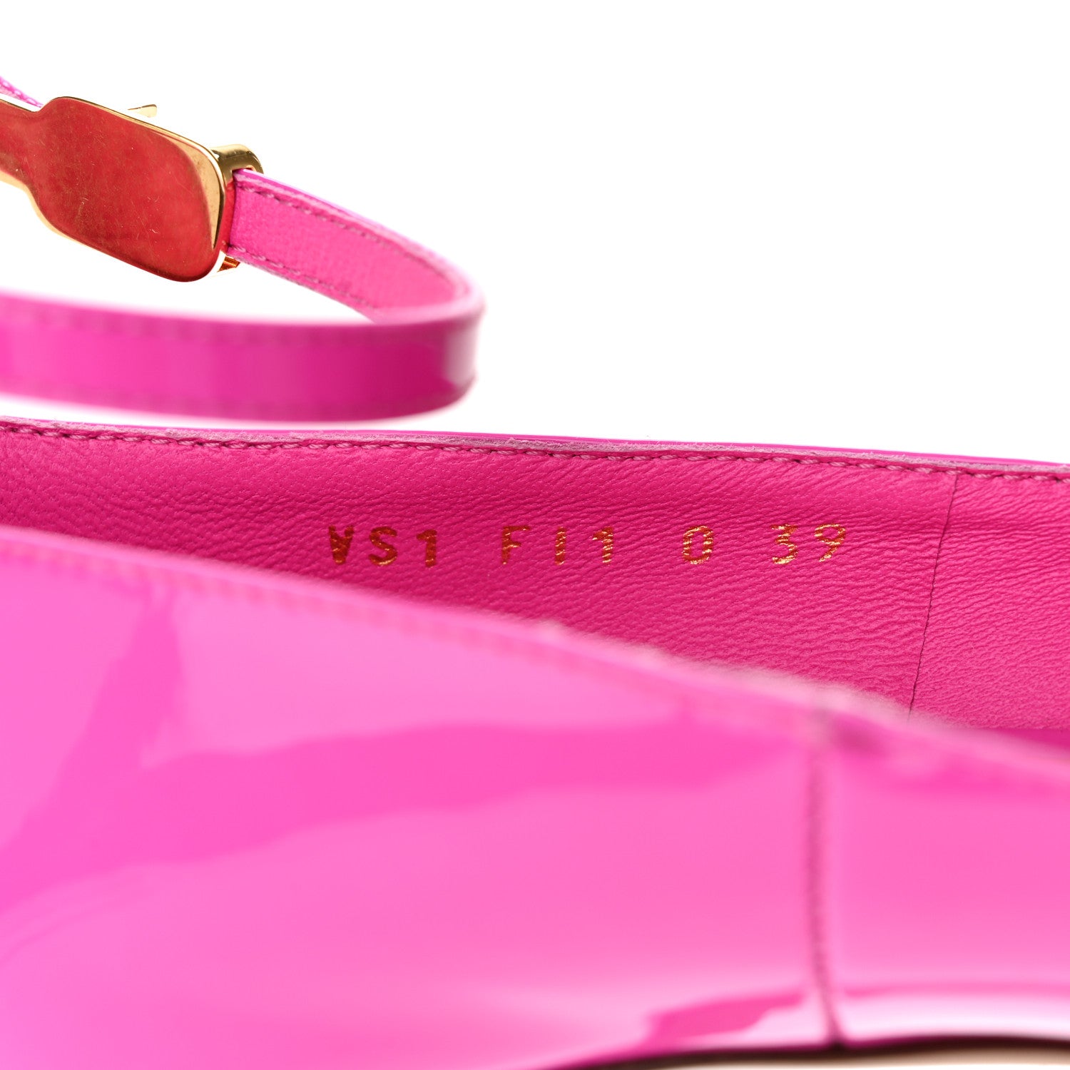 Valentino Garavani Patent Tango Ankle Strap 100mm Pumps 39 Pink PP 8 of 13