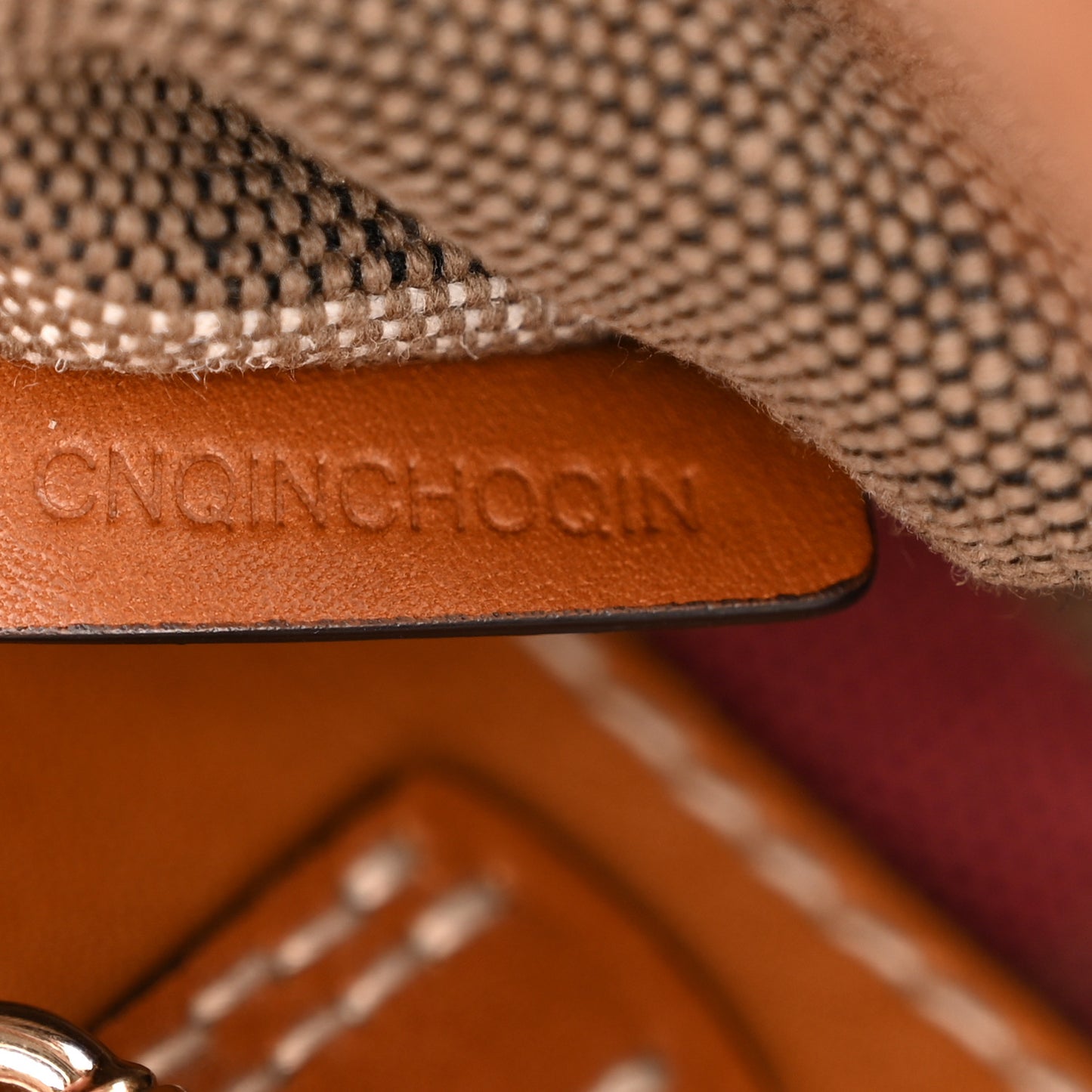 Canvas Mega Check Medium Maidstone Saddle Brown