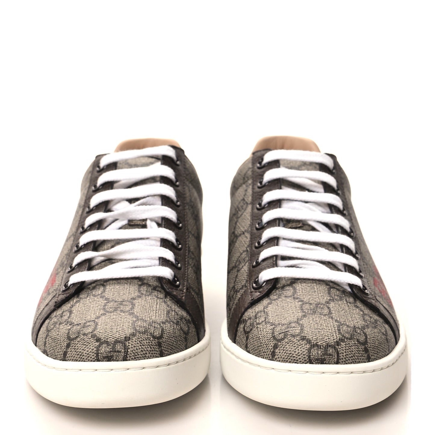 GG Supreme Monogram Boutique Ace Sneakers 38 Brown