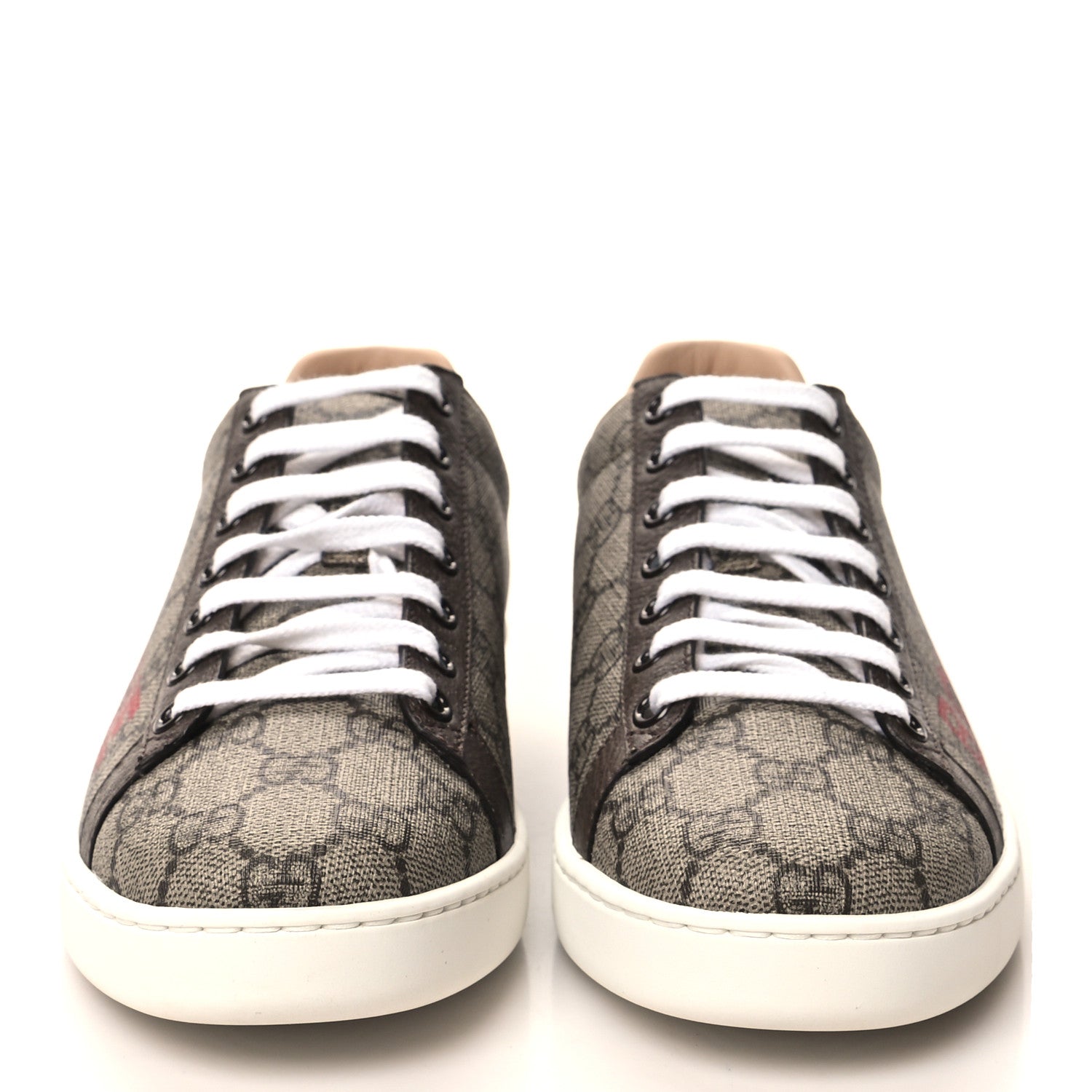 Gucci GG Supreme Monogram Boutique Ace Sneakers 38 Brown 2 of 9