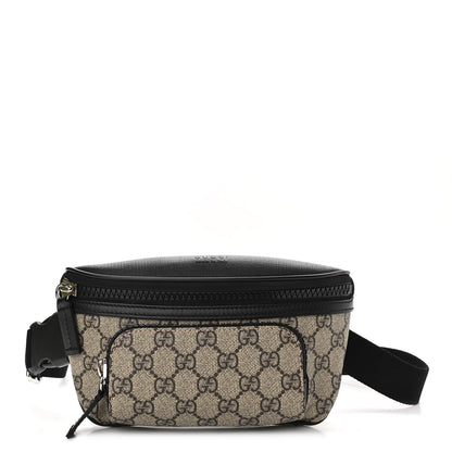 Gucci GG Supreme Monogram Belt Bag Black 1 of 11