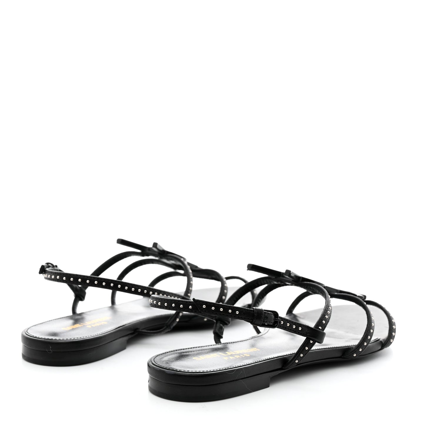 Nappa Vendome Studded Cassandra 05 Sandals 37.5 Black