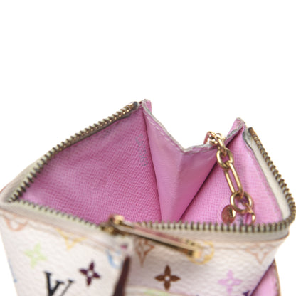 Louis Vuitton Monogram Multicolor Key Pouch White Litchi 6 of 9
