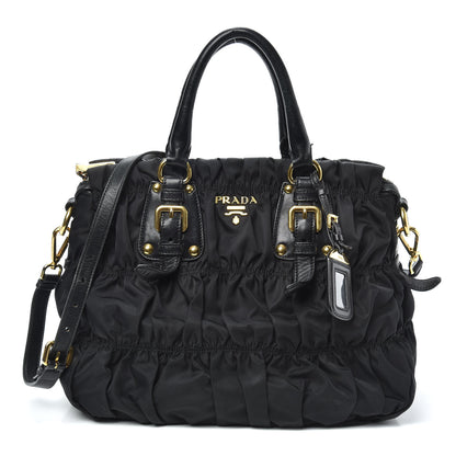 Prada Tessuto Nylon Gaufre Tote Black 1 of 9
