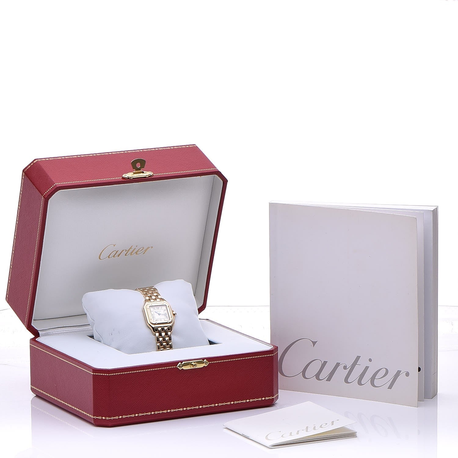 Cartier 18K Yellow Gold 22mm Panthere Quartz Watch 9 of 9