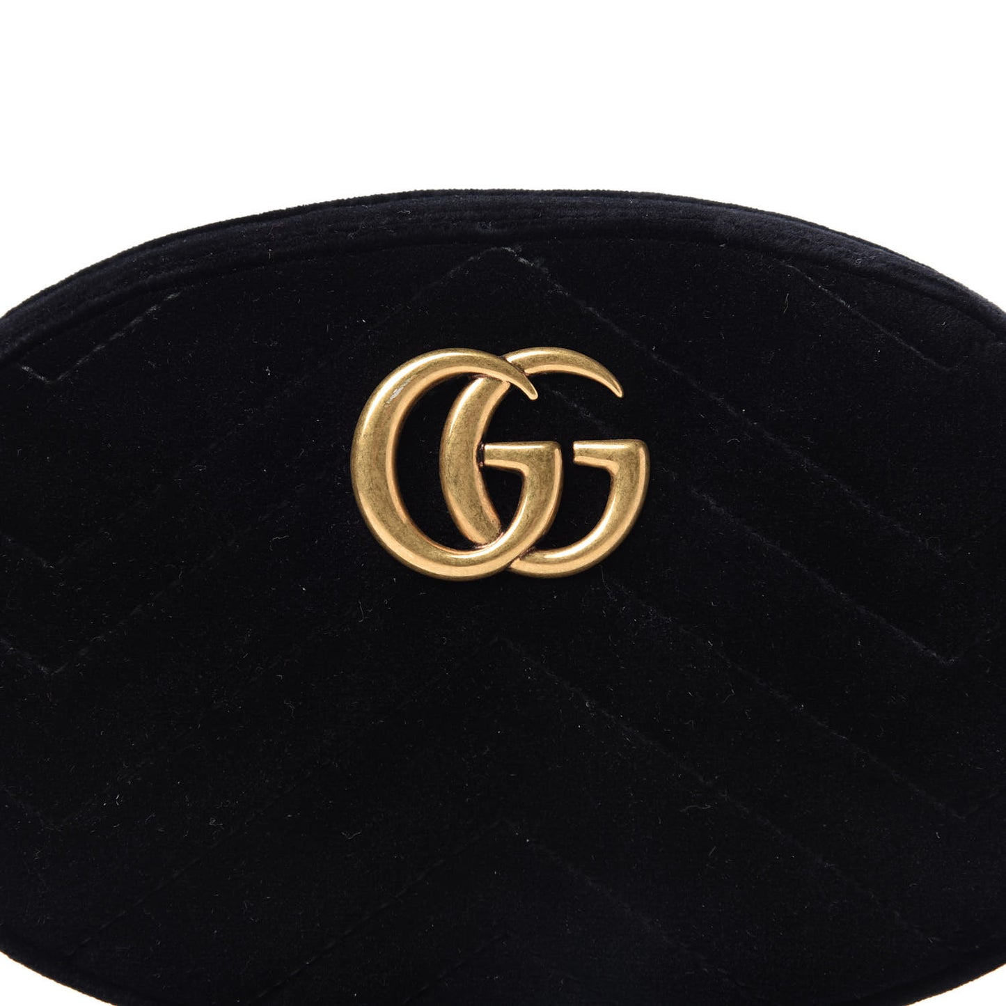 Velvet Matelasse GG Marmont Belt Bag 85 34 Black