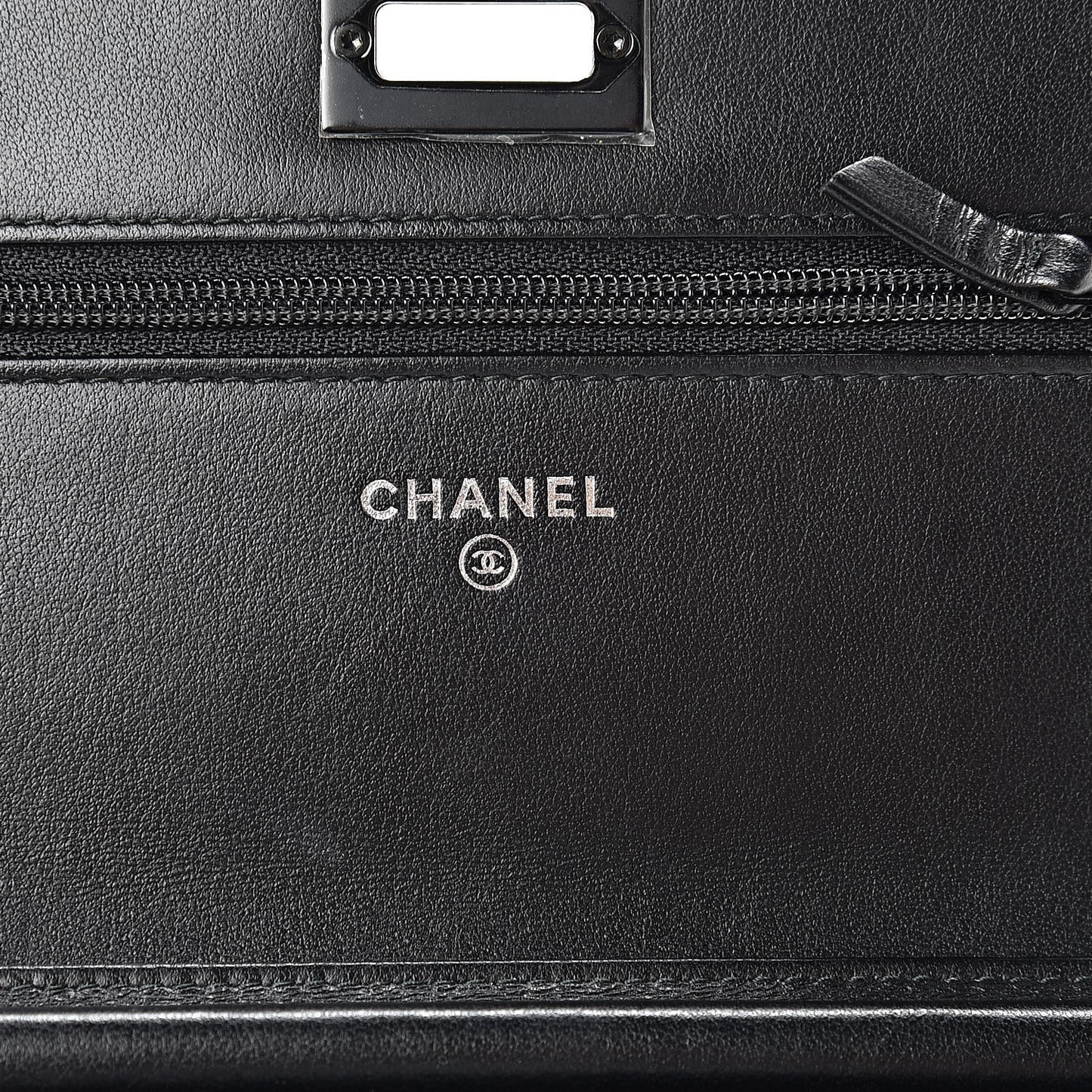 Aged Calfskin Chevron Quilted Reissue Wallet On Chain WOC So Black