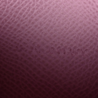 Hermes Epsom Bearn Card Holder Wallet Mauve Sylvestre 7 of 8