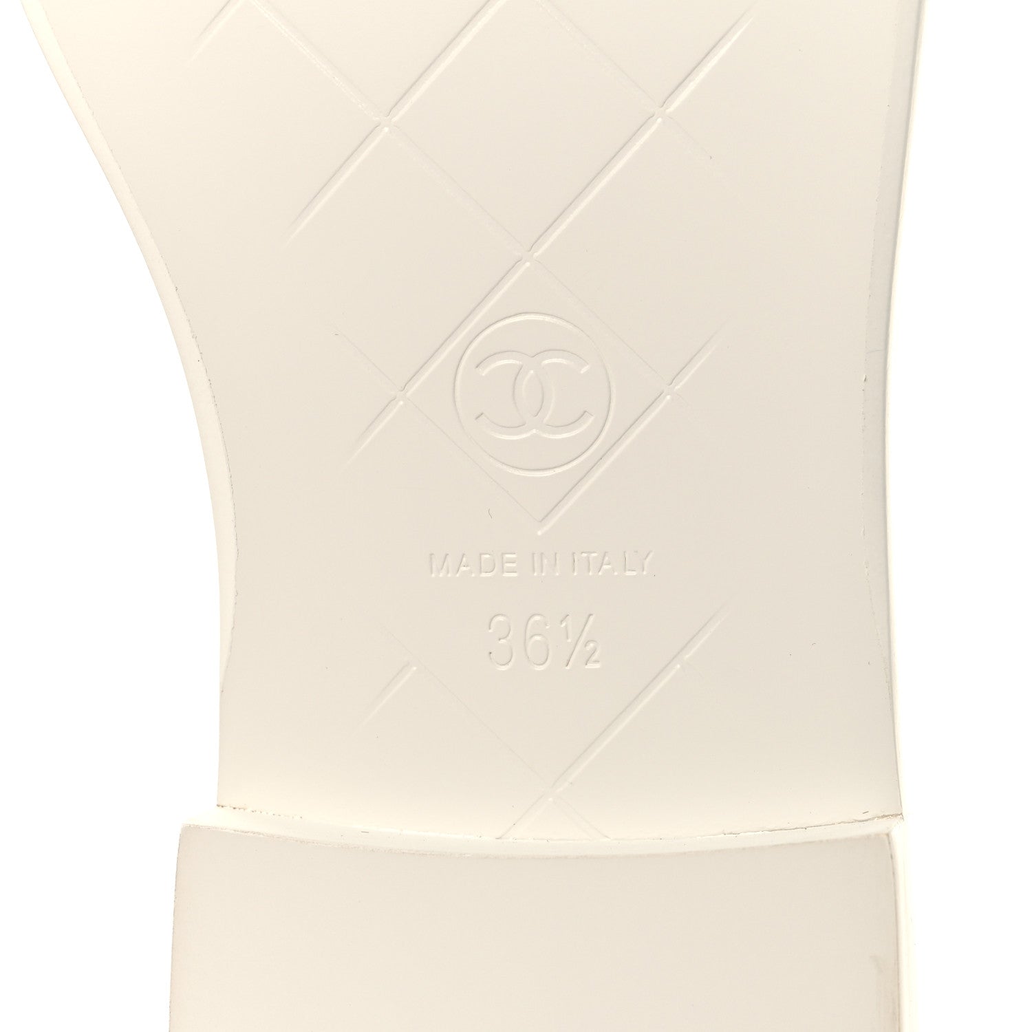 Chanel Crumpled Lambskin Quilted CC Turnlock Loafers 37 White 8 of 10