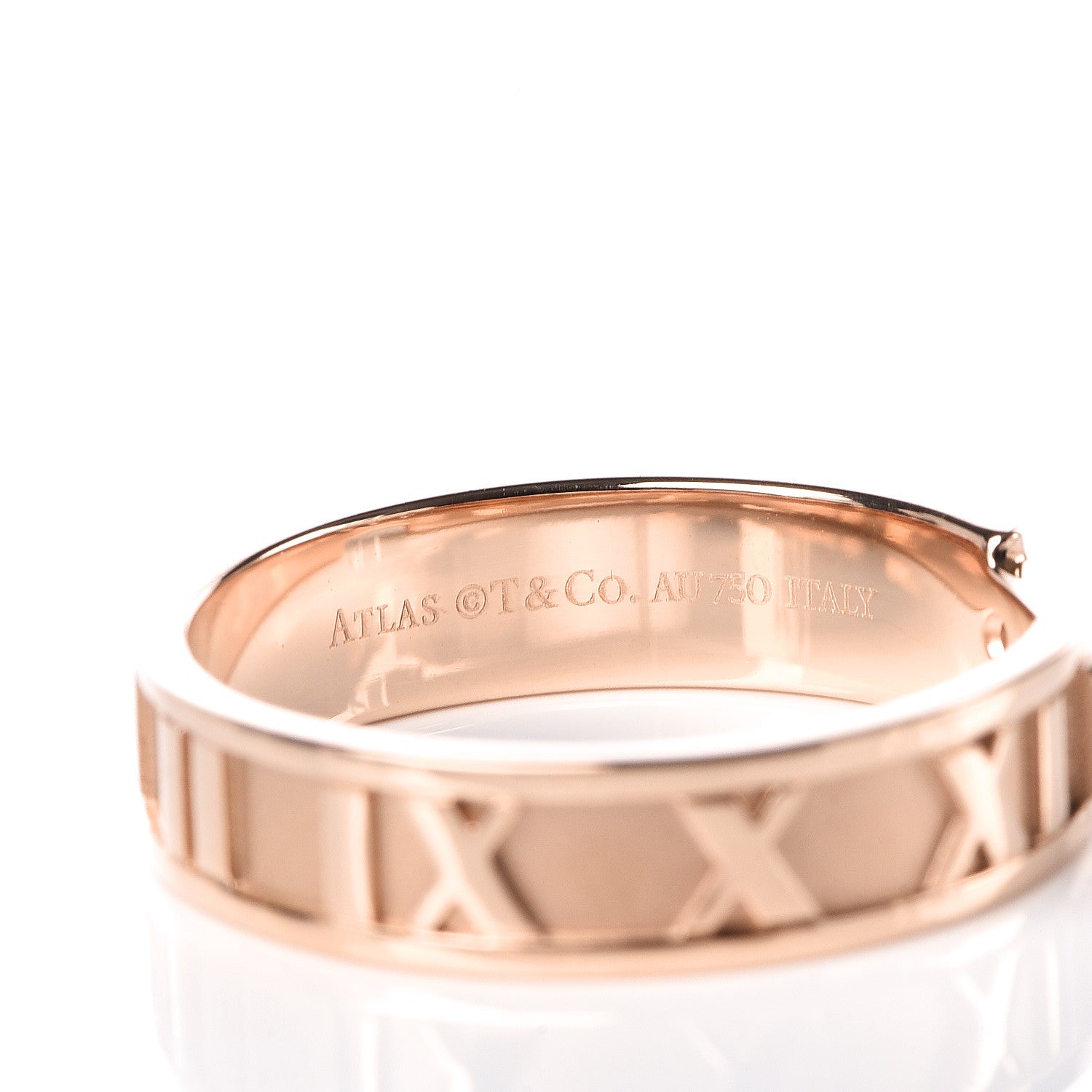Tiffany 18K Rose Gold Diamond Atlas Ring 61 9.5 6 of 6