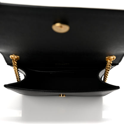 Saint Laurent Grain De Poudre Small Monogram Kate Satchel Black 4 of 7