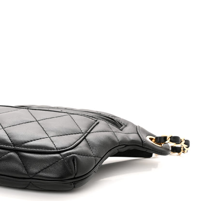 Chanel Lambskin Quilted Waist Belt Bag Black 10 of 12