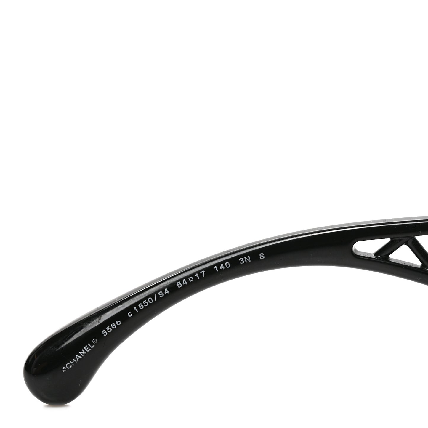 Acetate Rectangle Logo Sunglasses 5566 Black