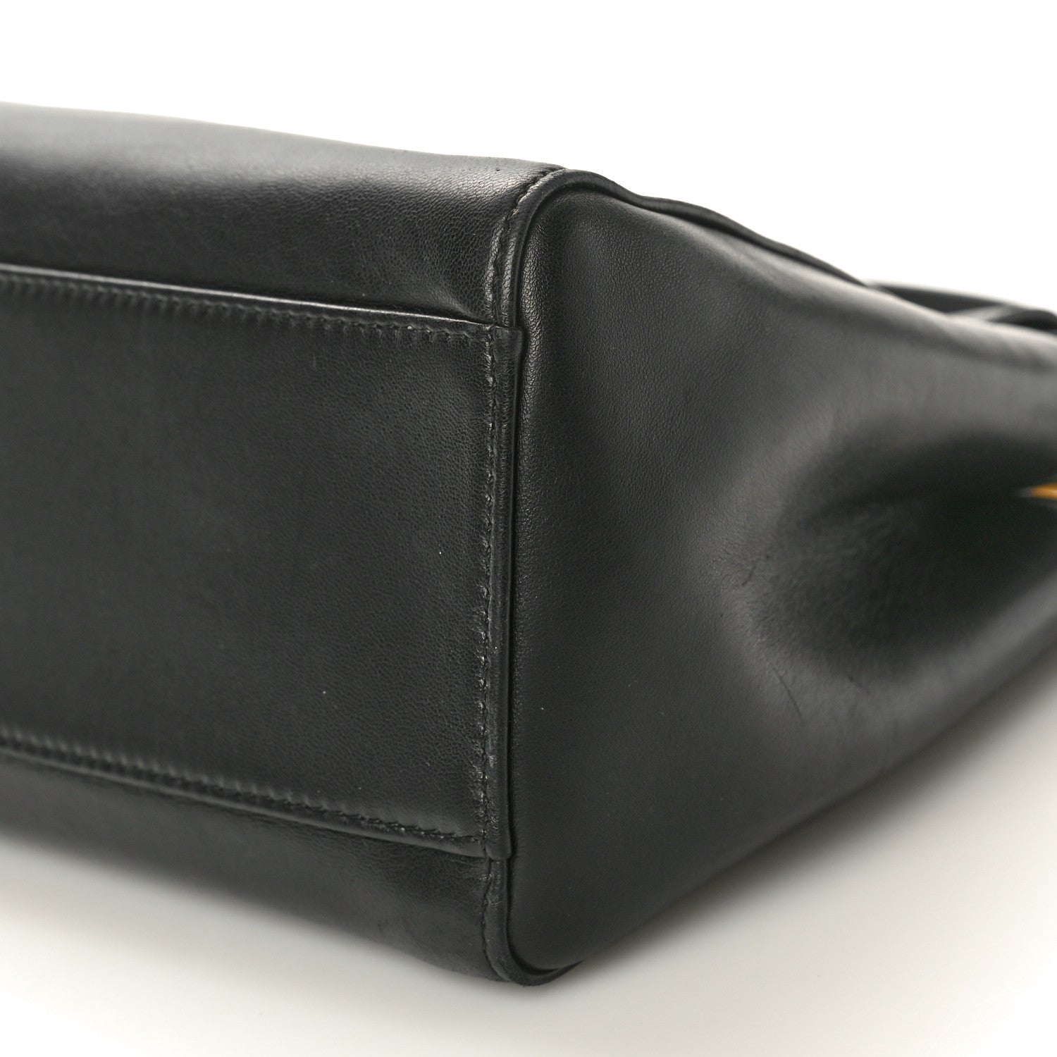 Fendi Nappa Mini Peekaboo Iconic Satchel Black 9 of 9