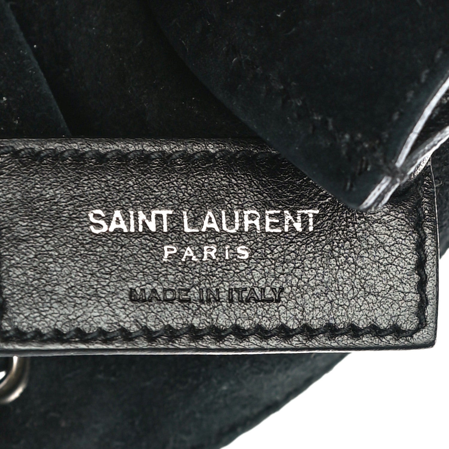 Saint Laurent Calfskin Star Studded Small Emmanuelle Bucket Bag Black 6 of 8
