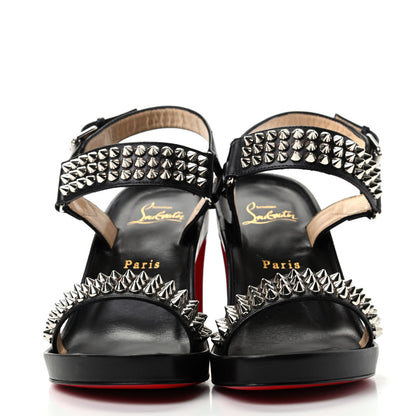Christian Louboutin Nappa Spike Bikool 85 Sandals 36.5 Black 2 of 10