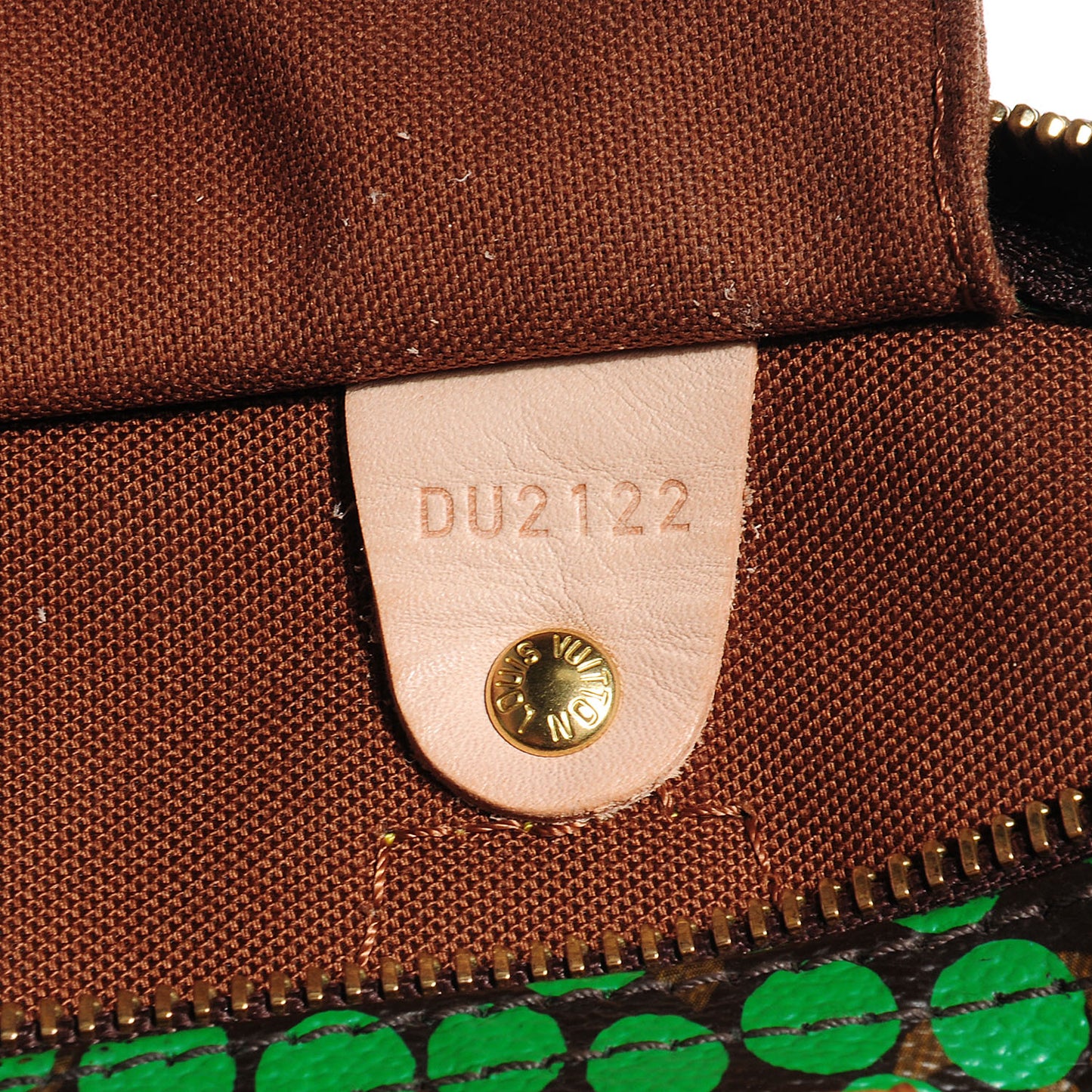 Monogram Kusama Town Speedy 30 Green