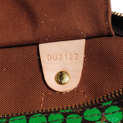 Louis Vuitton Monogram Kusama Town Speedy 30 Green 7 of 7