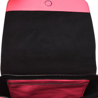 Burberry Calfskin Smooth Grain Small Burleigh Crossbody Bag Neon Pink 10 of 15