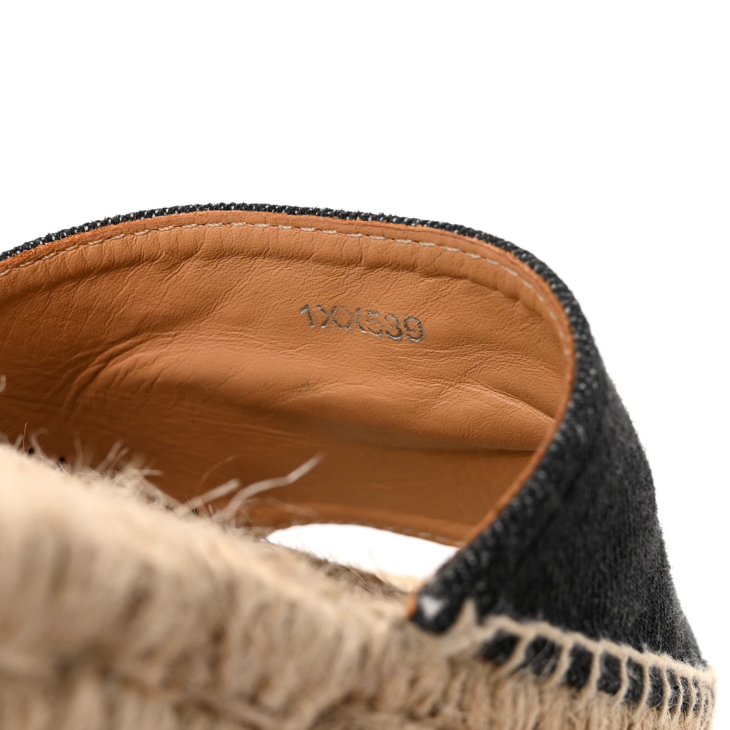 Prada Denim Logo Espadrilles Sandals 35 Blue 9 of 9