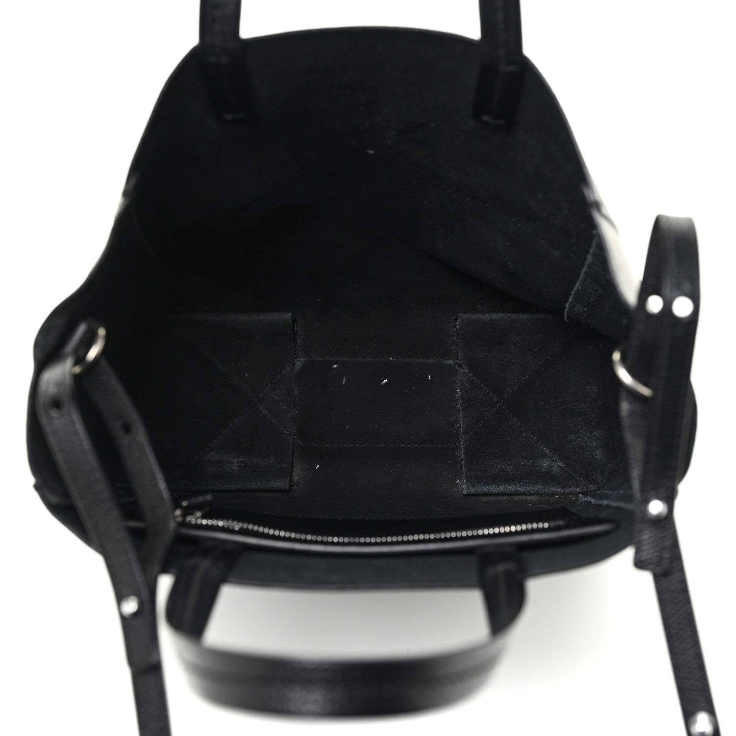 Celine Grained Calfskin Small Vertical Cabas Black 11 of 18