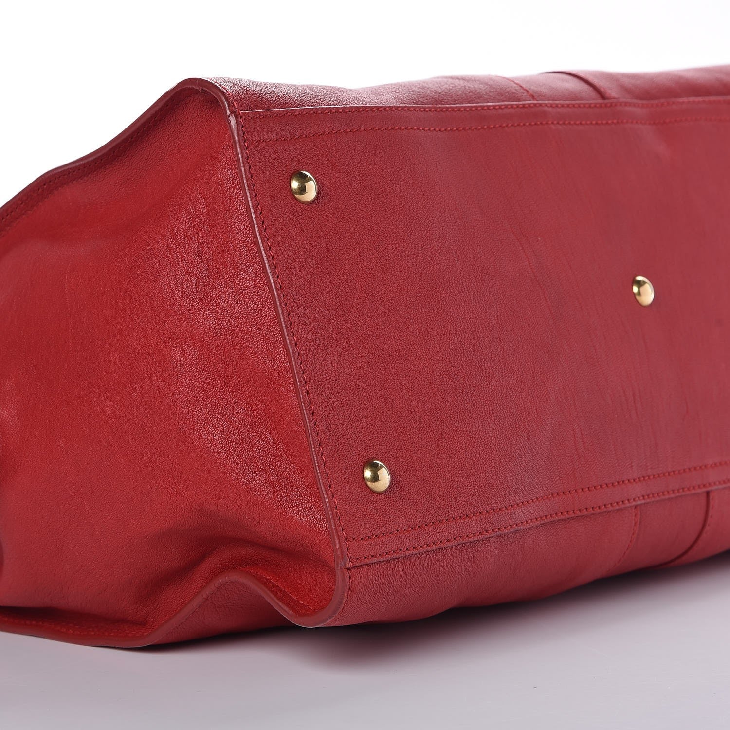 Saint Laurent Sheepskin Large Cabas ChYc Red 8 of 10