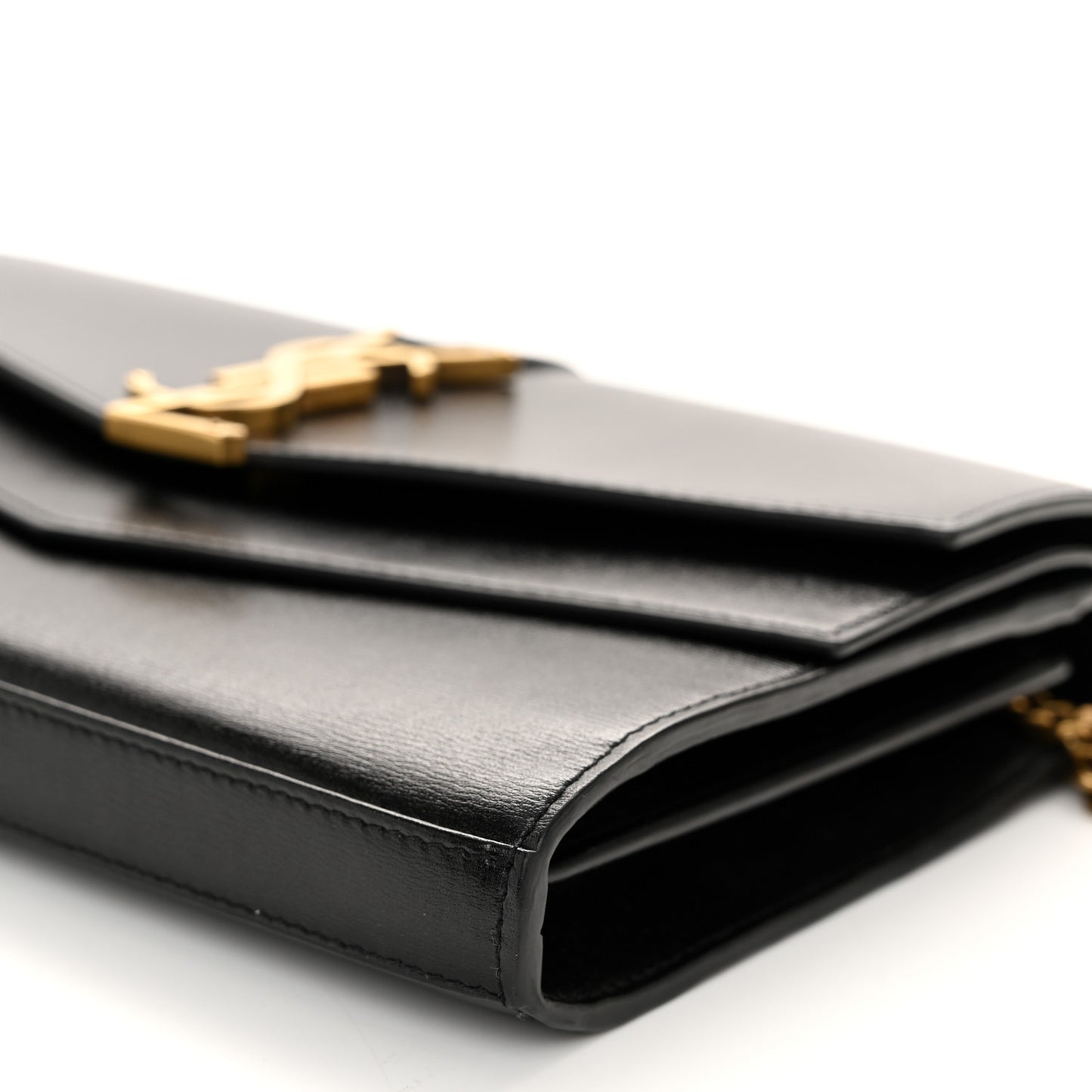 Smooth Calfskin Monogram Sulpice Chain Wallet Black