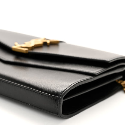 Saint Laurent Smooth Calfskin Monogram Sulpice Chain Wallet Black 9 of 9