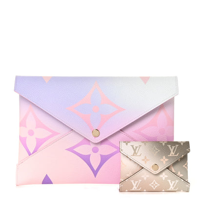 Louis Vuitton Monogram Giant Spring In The City Kirigami Pochette Set Sunrise Pastel Sunset Kaki 1 of 10